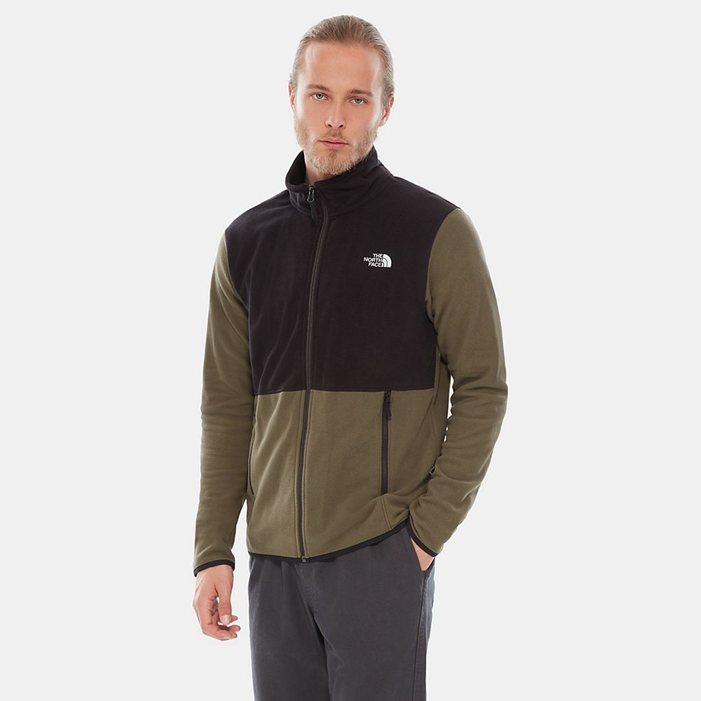 The North Face Fleece Jacket Mens Australia - The North Face Tka Glacier Green / Black Hiking (ZVA-6